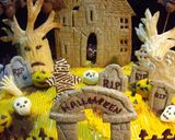A picture of step 24 of Tombstones and Castles Sesame Cookies for Halloween.