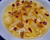 A picture of step 2 of Pineapple or Anarosher Plastic Chutney.