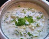 A picture of step 4 of Cucumber Raita.