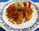 A picture of step 8 of Milky mango prawns / aam chingri.