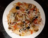 A picture of step 3 of Pizza chapati.
