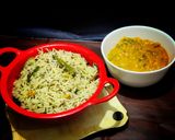 A picture of step 2 of Jeera rice.