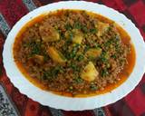Mutton mince with green peas potato recipe step 3 photo