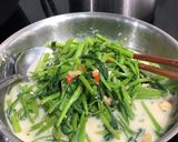 剁椒蒜味腐乳空心菜/水油炒三分鐘料理的食譜步驟4照片