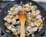 Une image de l'étape 9 de Poulet au curry,gingembre et amandes.