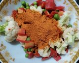 A picture of step 3 of Mix vegetable pickle.