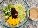 Salad 🥗sốt cốt dừa bơ đậu phộng bước làm 3 hình