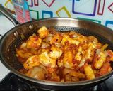 A picture of step 5 of Chilli Paneer.