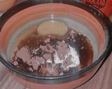 A picture of step 1 of 2min brownie😋.