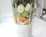 A picture of step 3 of Green Smoothie for Breakfast.