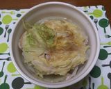 A picture of step 6 of Microwave-Steamed Pork Belly and Chinese Cabbage.