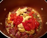 A picture of step 5 of Antipasto pasta with artichokes.