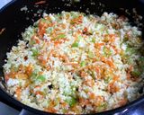 A picture of step 4 of Cauliflower "Couscous"(Vegan).