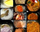 A picture of step 1 of Mutton kheema rolls.