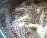 A picture of step 4 of Chocolate Roll Cake with Pink Raspberry Cream.