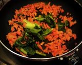 A picture of step 2 of Super Easy, Carrot, Komatsuna, and Egg Soup.