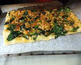 A picture of step 2 of Spinach Pizza Puff Pastry.