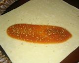 A picture of step 2 of Pizza Egg Rolls!.