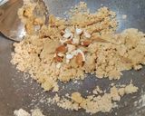 A picture of step 3 of Jaggery Wheat Flour Halwa.