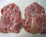 A picture of step 1 of Sauteed Chicken Thigh with Butter and Soy Sauce.