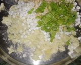 A picture of step 1 of Sabudana Vada.