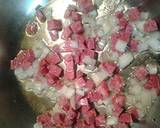 Egg with summer sausage recipe step 2 photo