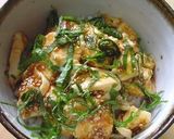 A picture of step 6 of Yukke-Style Tofu Rice Bowl with Shiso.