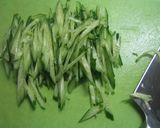 A picture of step 1 of Addictive Salad with Menma and Avocado.