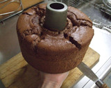 A picture of step 13 of Moist and Soft Cocoa Chiffon Cake.