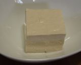 A picture of step 1 of Super Quick Kimchi & Tofu Simmer in the Microwave.