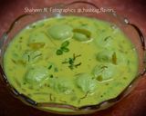 A picture of step 7 of Kesar Rasgulla.
