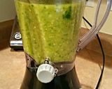 A picture of step 4 of Mike's Very Verde Salsa.
