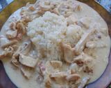 Foto del paso 8 de la receta: Strogonof de pollo con arroz frito