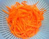 A picture of step 2 of Carrot Shira-ae with a Double Dose of Sesame Seeds.