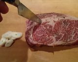 A picture of step 2 of Super Thick Rare Wagyu Steak.