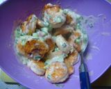 A picture of step 8 of Lots of Green Onions! Our Family's Shrimp with Mayonnaise.