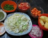 A picture of step 1 of Mix Vegi Pulao.