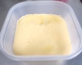 A picture of step 3 of Two-Colored Matcha Adzuki Bean Steamed Cake made with a Hand Mixer.