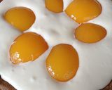 A picture of step 6 of Cheesecake Tart with Yellow Peaches.