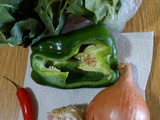 Torta de verduras y pollo al horno