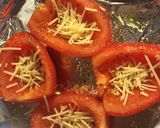 A picture of step 2 of Eggs in Roasted Roma Tomatoes.