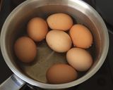 A picture of step 1 of Chilli Eggs.