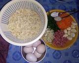 Foto langkah ke 1 dari resep Omelet Makaroni n Sosis Or Macaroni n Sausage Omelette.