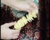 A picture of step 2 of Spiral Potato Fries.