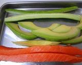 A picture of step 1 of Salmon & Dill California Roll.