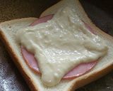 A picture of step 6 of Croque Madame with Microwave White Sauce.