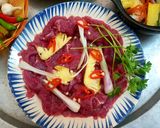Hình bước làm 1 của món Thịt bò nhúng dấm