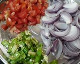 A picture of step 3 of Special Sindhi Masala Okra / Bhindi.