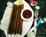 A picture of step 8 of Pumkin alu ke spice chap kabab.