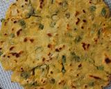 A picture of step 2 of Makai Spring onions Roti.